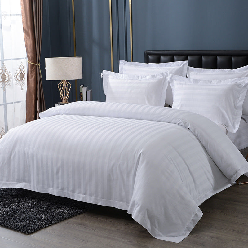 Duvet Covers - Solid Color/Satin Strip Cotton/Polyester TC200-400