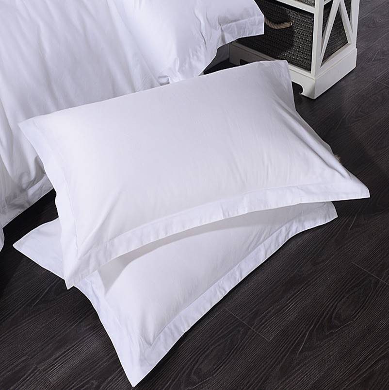 Pillowcase - Solid Color/Satin Strip Cotton/Polyester TC200-400